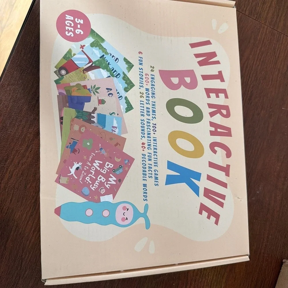 QUTZ Interactive Electronic Learning Books 3- 6 yr Phonics Books & Talking‎ Pen